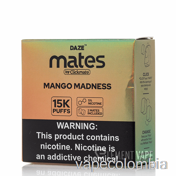 Kit Completo De Vapeo 7 Vainas Daze Mate Mango Madness